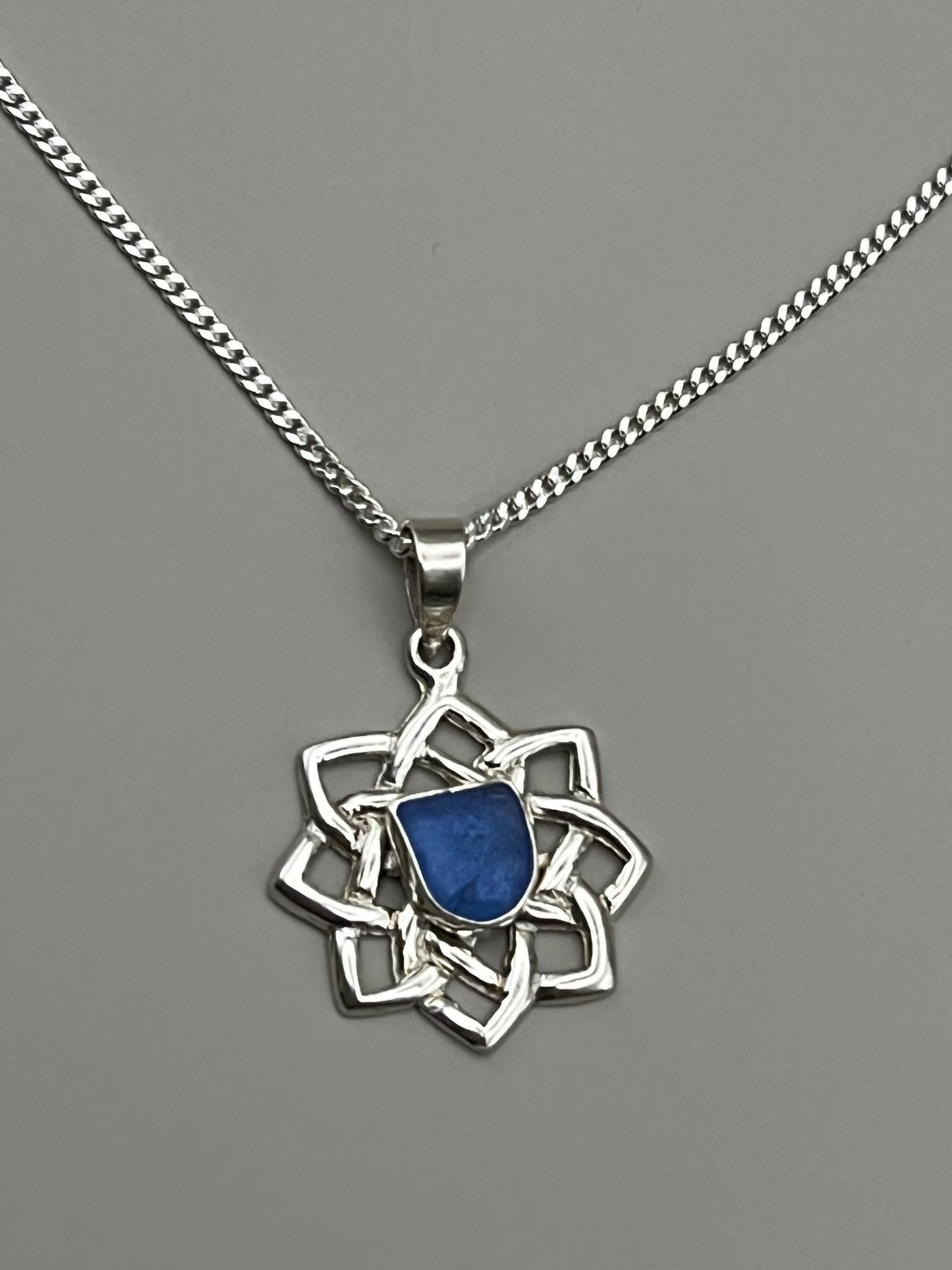 Celtic Design Seaglass Necklace